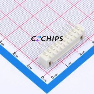 ZX-HA2.54-10PWZ-GW Wire-to-Board Pin Header Bent Lead Through Hole,P=2.5mm Connector 1x10P 2.5mm Right Angle Insert 10P - Product Image 2