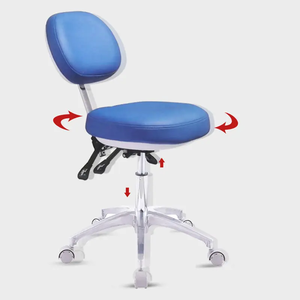 Factory Direct Adjustable PU Leather Doctor Assistant Mobile Chair <strong>Dental</strong> Stool for Dentist Use - Product Image 3