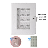 Livre d'échantillons de couleurs pour ongles en acrylique et gel, avec logo personnalisé, nouvelle collection 2026, grille de présentation pour la pratique des faux ongles et nuancier de couleurs en cristal