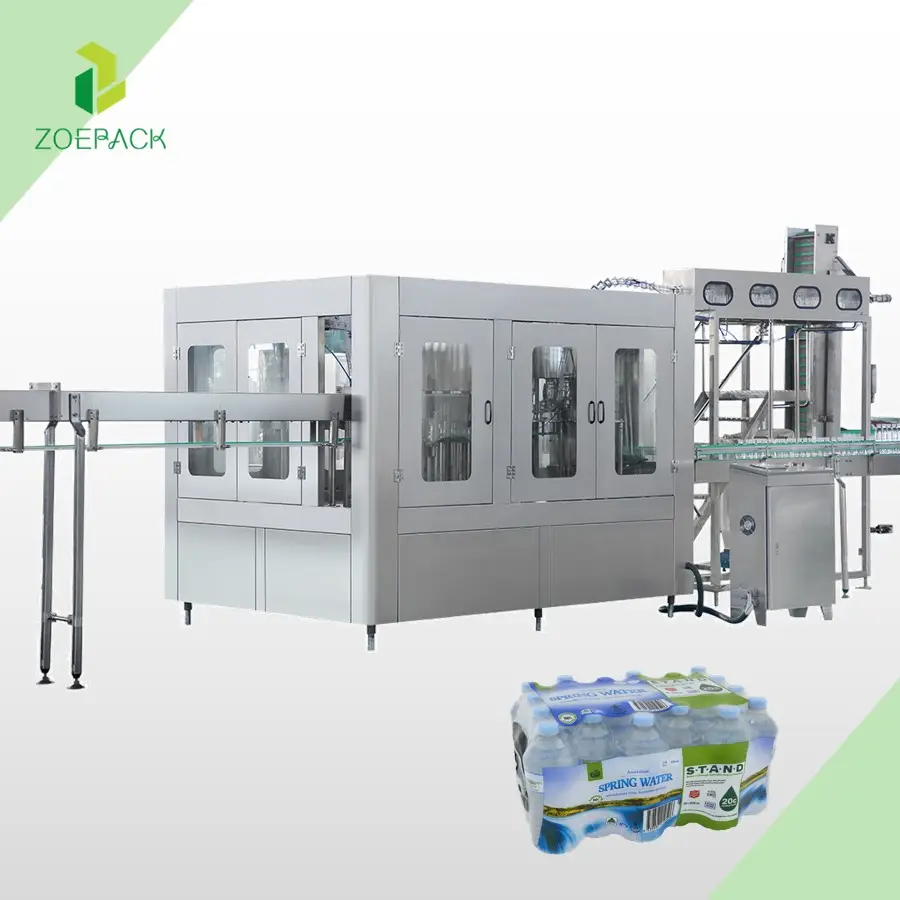 Mesin Jinripack pembuat air minum otomatis penuh jalur produksi pengisi botol plastik