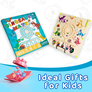 Tablero <span class=keywords><strong>de</strong></span> Rompecabezas <span class=keywords><strong>de</strong></span> Aprendizaje Montessori para <span class=keywords><strong>Contar</strong></span> y Combinar, Laberinto Magnético <span class=keywords><strong>de</strong></span> Colores y Números para Niños Pequeños, Juego <span class=keywords><strong>de</strong></span> Laberinto Magnético <span class=keywords><strong>de</strong></span> Dinosaurios <span class=keywords><strong>de</strong></span> Madera - Product Image 2