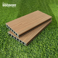 Planches de terrasse en composite bois-plastique (WPC) pour extérieur, finition grain de bois brossé, pour patio, balcon, jardin