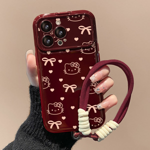 <span class=keywords><strong>Funda</strong></span> de Silicona para Teléfono con Correa de Lazo de Gato y Ventana Grande para Cámara, <span class=keywords><strong>Compatible</strong></span> con Huawei y OPPO - Product Image 1