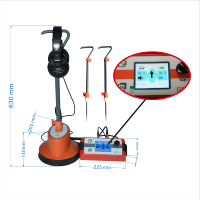 Sonic-Tracer HP-C12 Audímetro Magnético-Acústico de Precisión, Medidor Digital de Pulsaciones para Reparaciones de Redes Subterráneas Profundas