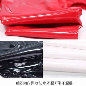 <span class=keywords><strong>Combinaison</strong></span> en cuir PU effet mouillé pour femmes, manches longues, fermeture éclair, entrejambe ouvert, <span class=keywords><strong>combinaison</strong></span> en <span class=keywords><strong>latex</strong></span> brillante, vêtements de club, grande taille - Product Image 3