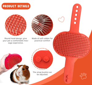 Juego de aseo para gatos con limpiador suave, peine antipulgas, cortaúñas para mascotas, recortador para animales pequeños y baño de masaje - Product Image 5