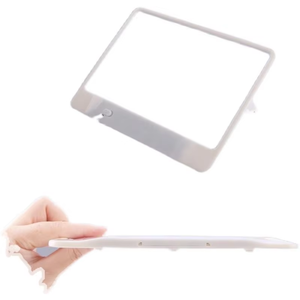 Đầy Đủ Trang Đọc Sách 3Pcs Đèn LED 180x140Mm Máy Tính Để Bàn Cầm Tay 3x PVC Magnifying Glass - Product Image 3