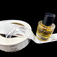 Personnalisation individualisée rouleau étanche à l'eau petite taille parfum huile autocollants étiquettes d'impression colorées pour bouteille en verre de 10ml