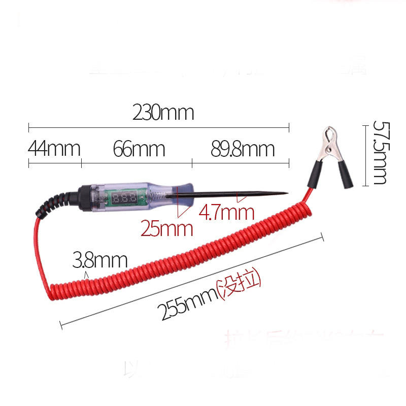 A: Car digital multimeter (spring wire) black clamp