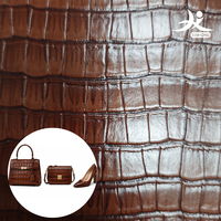 Nouveau PU gaufré effet crocodile mat bicolore respirant pour sacs à main, bagages, chaussures et décorations intérieures souples