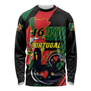 Camiseta de fútbol de manga larga de Portugal No.7 Ronaldo, camisetas de fútbol transpirables de secado rápido con patrón de estampado personalizado POD para hombres - Product Image 5
