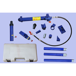 Separable Hydraulic Jack 10Ton Steel Body Repair Kit With <b>Plastic</b> Case For <b>Sheet</b> Metal Fixing - Product Image 1