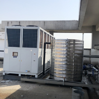 "Refroidisseur d'eau refroidi par air de 100/120 tonnes avec compression à vis et système de refroidissement automatique (220V)"
