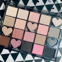 Palette de fard à paupières de concepteur cosmétique professionnel longue durée mat étanche marque privée pour métallisé lumineux foncé clair