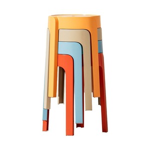 <b>Stackable</b> Plastic Stools Multiple Colors Modern Scandinavian Design For Home <b>Dining</b> <b>Chair</b> Use - Product Image 5