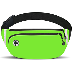 Sac banane unisexe multifonctionnel grande capacité léger en toile, sac de poitrine bandoulière pour téléphone avec fermeture éclair, pour le sport et la course à pied - Product Image 6