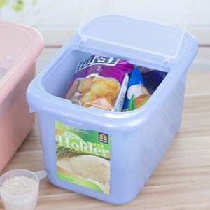 Rice Holder 10kg Plastic Storage Box Rectangle With Lid For Kitchen Use - Product Image 5
