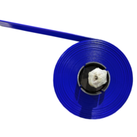 Tuyau plat en PVC pour irrigation agricole de 2, 3, 4, 5, 6 pouces, rouge et bleu, léger, flexible, haute pression, 100 m, norme nationale