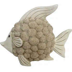 Resin Ocean Series Statue Fish Animal Figure for Gifts Home Bathroom Living Room Garden Desk Decor