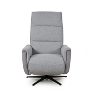 Fauteuil inclinable électrique pivotant en tissu, extensible, convertible, avec massage, télécommande, design moderne, écologique