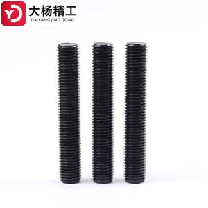 גבוהה פחמן פלדה פלדה מלא חוט חתיכים כיתה 12.9 תחמוצת שחורה לסיים מערכת מדידה מטרי מוט הברגה - Product Image 2