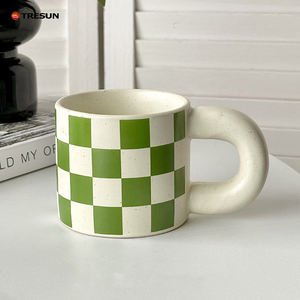 Taza de cerámica con tinta de salpicaduras grasas de estilo coreano, tazas de punto, Simple taza de café, tazas de pareja, tazas de café, vasos de té - Product Image 5