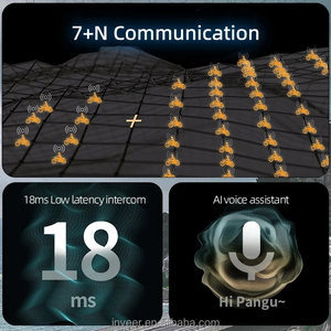 Inveer 7 personas intercomunicador con 1200M Bluetooth motocicleta intercomunicador casco auriculares X7 motor intercomunicador casco Accesorios - Product Image 4