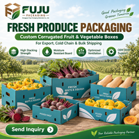 FUJU High-End Ecologische, Robuuste Golfkartonnen Verpakkingen voor Landbouw/Fruit/Groente, Op Maat met Eigen Logo