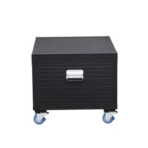 Aluminum alloy toolbox instrument box suitcase impact resistant safety case equipment camera case with clapboard