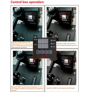 Stampa di calore combinato stampante a trasferimento termico stampante per cappello/tazza/piastra/t-shirt macchina da stampa doppio Display 9 in 1 - Product Image 6