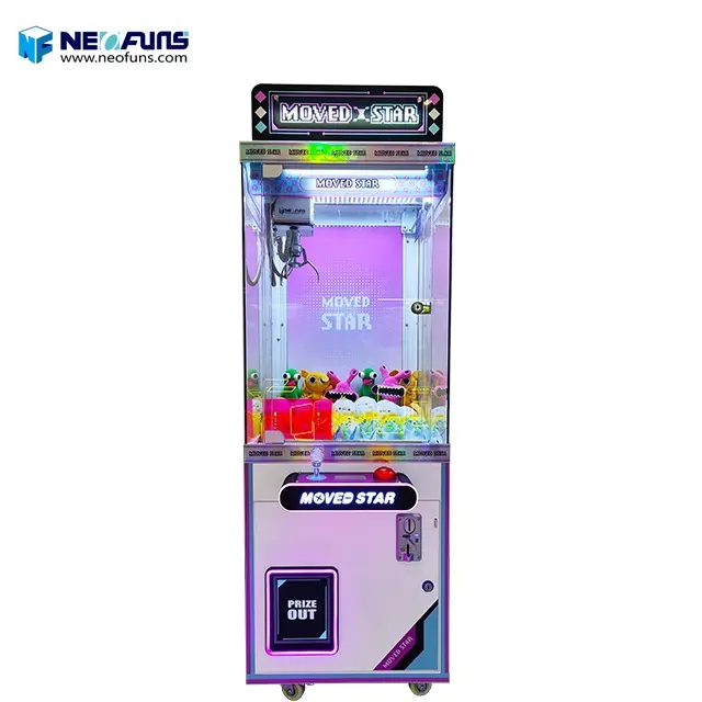 Neofuns 동전 작동 장난감 기계 21 ''이동 스타 슈퍼 크레인 클로 기계