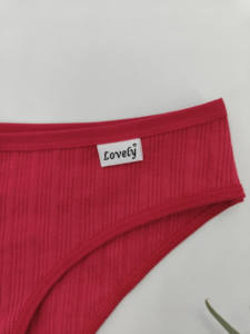 6 Pieces Cotton Underwear Ribbed Hipster Cheeky Soft Letter Pattern Bikini Brief for <strong>Ladies</strong> <strong>Culotte</strong> - Product Image 5