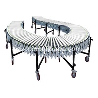 DZJX Convoyeur à rouleaux flexible extensible électrique automatique Convoyeur à rouleaux télescopique automatisé par gravité