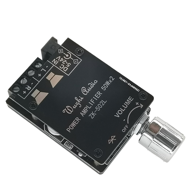 MINI 5.0 Wireless Audio Digital Power Amplifier Stereo Board 50Wx2 Blue  Tooth Amp Amplificador ZK-502L