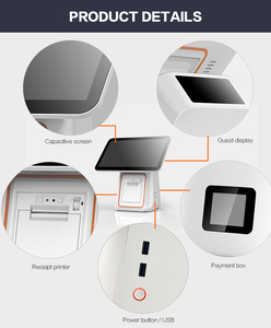 Tableta Android sistema pos escáner/58mm impresora térmica de recibos/cajón de dinero/cpu j1900/ ram 4g/ssd 64 cajero - Product Image 2