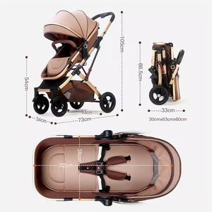 Passeggino per bambini di buona qualità 2025 passeggino pieghevole facile di tendenza 2 in 1 per bambini passeggino per carrozzina per bambini - Product Image 4