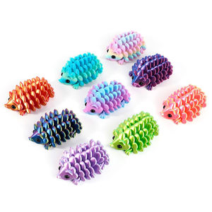 Vashine 3D imprimé tendance créativité PLA écologique enfants hérisson figurine jouets coloré mignon décoration hérisson - Product Image 6