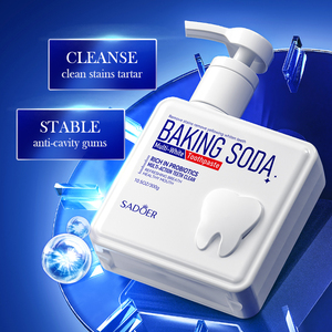 OEM SADOER Marque Privée Dentifrice Végétalien Multi-Blanchissant au <span class=keywords><strong>Bicarbonate</strong></span> <span class=keywords><strong>de</strong></span> Soude, Nourrissant, Nettoyant en Profondeur, pour une Haleine Fraîche, Usage Domestique - Product Image 3