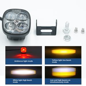 Nouveau super lumineux avant trèfle à quatre feuilles moto et voiture projecteur LED étanche 4 lentilles Guangzhou Foshan 1 an <span class=keywords><strong>de</strong></span> garantie - Product Image 2