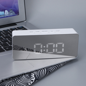 Led gương đồng hồ ° C/° F 12/24 giờ chuyển đổi snooze bảng đồng hồ hiện đại tự động mờ đồng hồ thông minh với thời gian lịch cho nhà - Product Image 6
