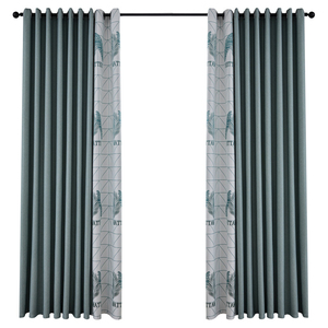 Kitchen curtain Vertical Jacquard zebra Gray, waltzes for windows and curtains kitchen set, cheap, <span class=keywords><strong>2</strong></span> PCs - Product Image 3