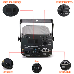 جهاز عرض ليزر للمسرح بقوة 330 ميلي واط من سلسلة F2 مع إضاءة RGB متحركة للديسكو وإضاءة ليزر ثلاثية الأبعاد - Product Image 4