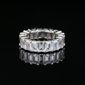Bague au trésor de couleur de feu en zircon 5a s925 pour femme, micro diamant, bague en zircon, vente directe d'usine - Product Image 3