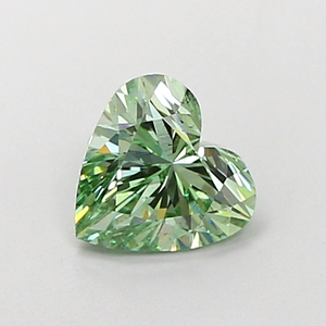 EVERGLOW SOLITAIRES Diamante Suelto CVD de Laboratorio con Corte Corazón Verde Intenso, Tratado, Certificado IGI, Limpio a la Vista, Excelente Pulido - Product Image 2