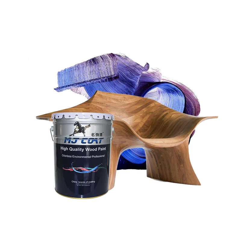 Vernis de finition de couleur unie NC anti-rayures pour le bois Séchage rapide Ponçage facile Peinture pour bois