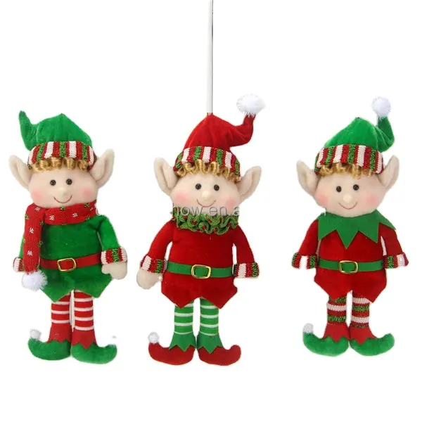 Various Cute Christmas 16'' Stuffed Plush Soft Elf Doll Toy New Christmas Gift