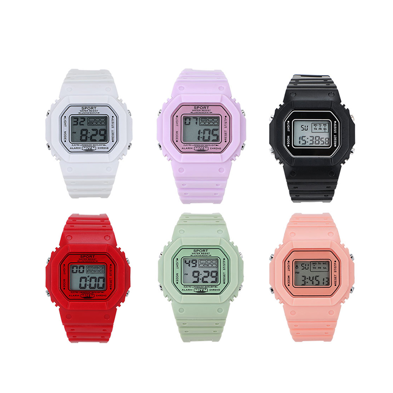 Wholesale OEM cartoon kids watch reloj colors student digital watch