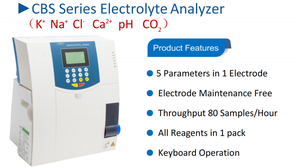เครื่องวิเคราะห์อิเล็กโทรไลต์อัตโนมัติ รุ่น CO2 K Na Cl Ca pH สำหรับการทดสอบทางคลินิก อุปกรณ์วินิจฉัยทางการแพทย์สำหรับห้องไอซียู - Product Image 4