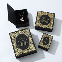 Vente flash - Boîte d'emballage rectangulaire de haute qualité, élégante et écologique, en carton rigide avec dorure à chaud pour bijoux