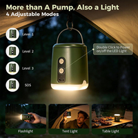 Bomba de Aire Eléctrica Portátil de Alta Presión 4.5kPa, Inflador Inalámbrico con Luz LED para Colchones de Aire, Flotadores de Piscina, Bomba Pequeña OEM ODM